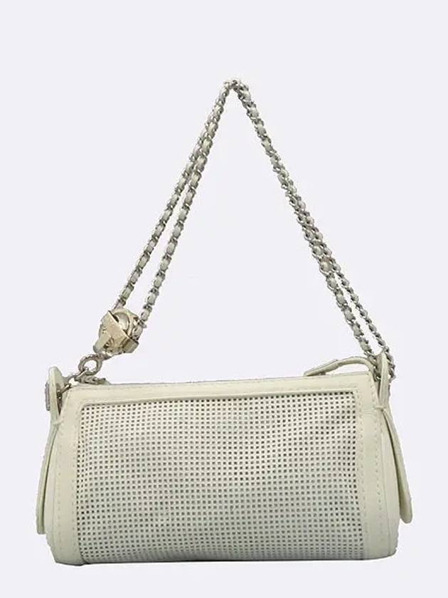 white shoulder bag - CHANEL - BALAAN 2