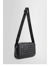 Intrecciato Small Cross Bag Black - BOTTEGA VENETA - BALAAN.