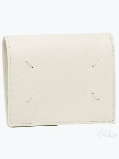 Stitch Logo Compact Bifold Half Wallet White - MAISON MARGIELA - BALAAN 2