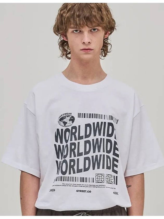 Worldwide Pigment T-Shirt White - TAILOR STUDIO - BALAAN 1