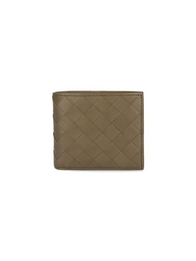 Intrecciato Coin Pocket Bifold Half Wallet Mud - BOTTEGA VENETA - BALAAN 1