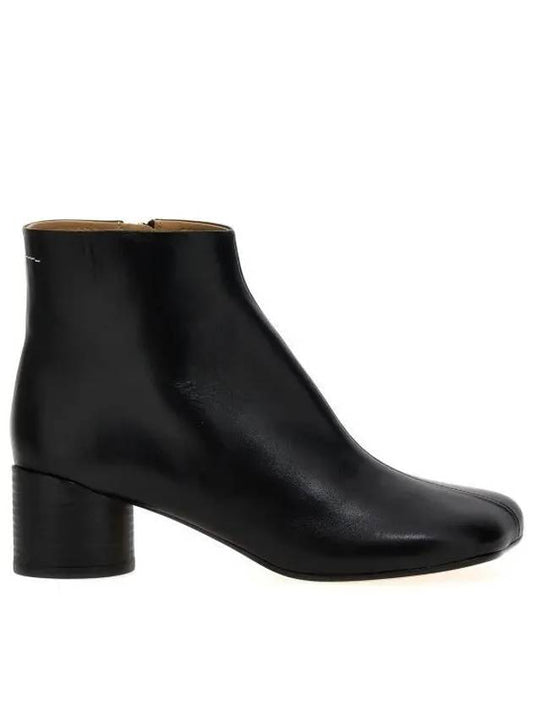 Women's Leather Ankle Boots Black - MAISON MARGIELA - BALAAN 2