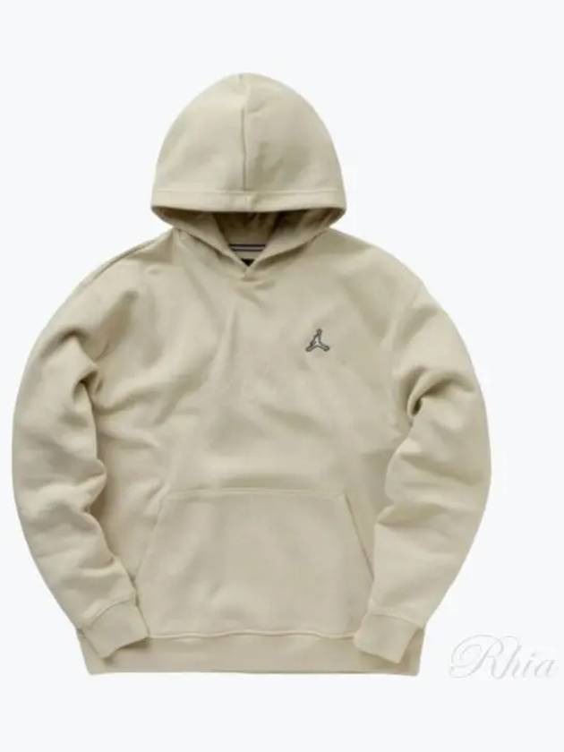 Men's Jordan Essential Fleece Pullover Hoodie Beige - NIKE - BALAAN 2