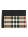 Vintage Check Money Clip Card Wallet Archive Beige - BURBERRY - BALAAN 3