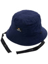 Cotton Reversible Bucket Hat Navy - BARBOUR - BALAAN 3