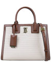 Francis Canvas Mini Tote Bag Natural Brown Beige - BURBERRY - BALAAN 3