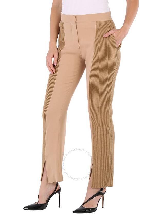 Burberry Ladies Soft Fawn Wide Leg Smart Trousers, Brand Size 6 (US Size 4) - BURBERRY - BALAAN 3