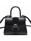 Brillant Rodeo Calf Vegetal Small Tote Bag Black - DELVAUX - BALAAN 2