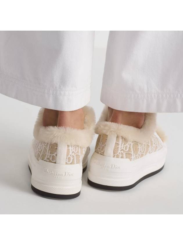 Walk'n'Dior Platform Low Top Sneakers Cotton Beige - DIOR - BALAAN 6