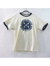 Men's Short Sleeve T-Shirt GT20H Ringer Tee Cream Ivory - CHAMPION - BALAAN 3