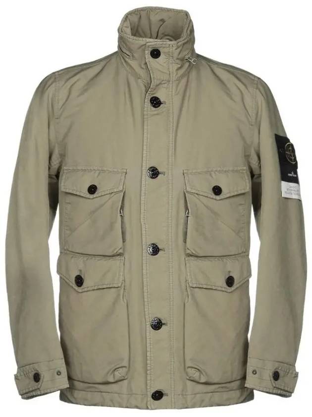 David TC Logo Patch Jacket Light Khaki - STONE ISLAND - BALAAN 3