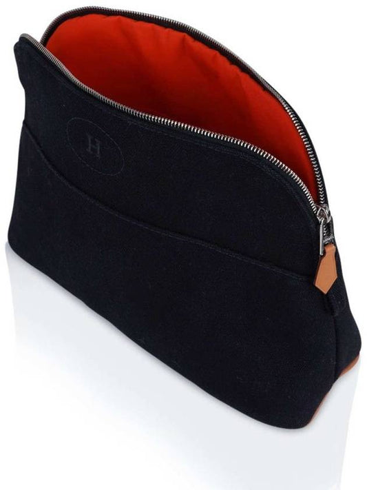 Bolide Fabric Small Pouch Bag Noir - HERMES - BALAAN 2