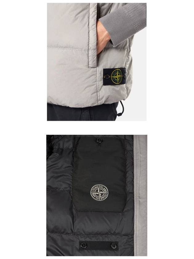 Crinkle Reps R-NY Down Vest Grey - STONE ISLAND - BALAAN 6