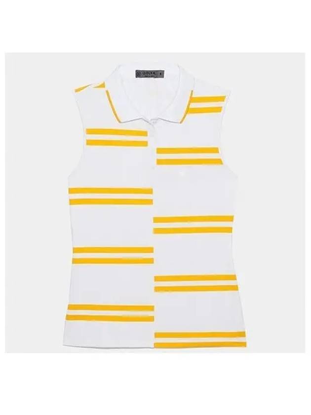 Offset Stripe Tech Pique Sleeveless Snow - G/FORE - BALAAN 2