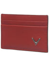 Men's Two-tone Card Wallet Red Navy - VALENTINO - BALAAN 2