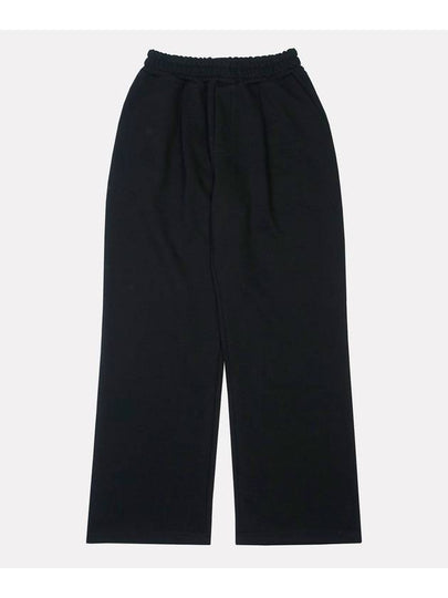 One Tuck Wide Sweat Wide Pants Black - ALEX&AIDEN - BALAAN 2