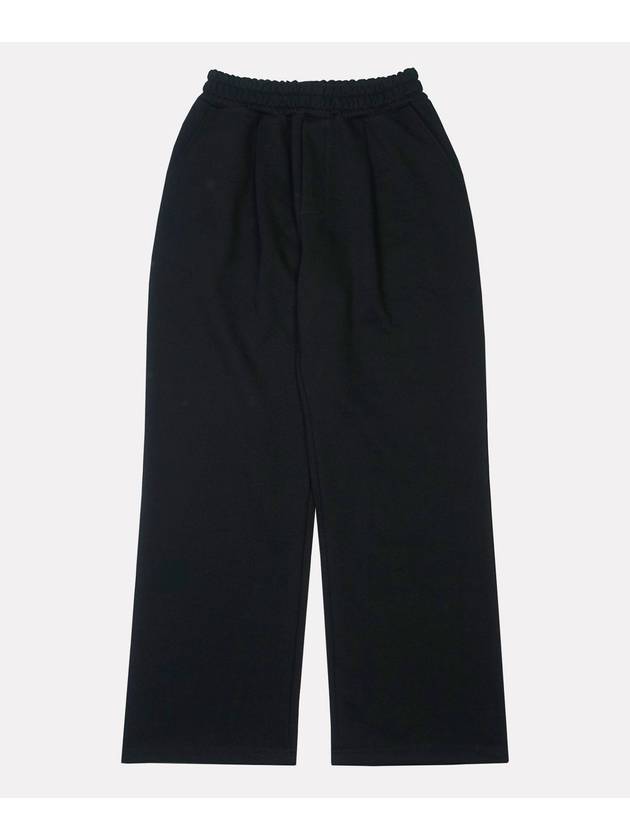 One Tuck Wide Sweat Wide Pants Black - ALEX&AIDEN - BALAAN 2