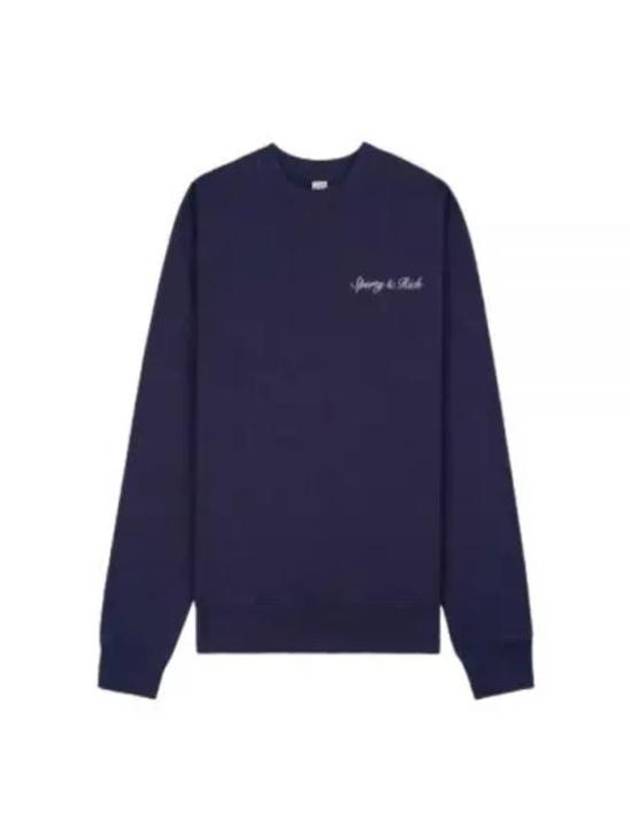 Long sleeve t shirt CRAW2338NA Navy - SPORTY & RICH - BALAAN 1