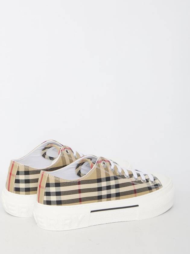 Vintage Check Cotton Sneakers Archive Beige - BURBERRY - BALAAN 4