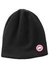 Standard Toque Patch Beanie Black - CANADA GOOSE - BALAAN 2