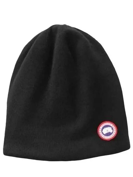 Standard Toque Patch Beanie Black - CANADA GOOSE - BALAAN 2