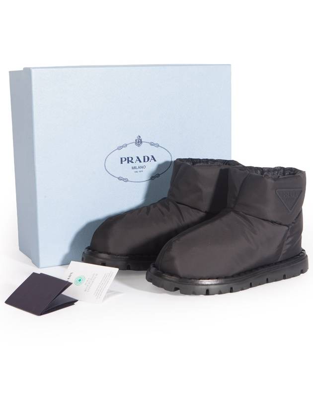 Triangle Logo Winter Boots Black - PRADA - BALAAN 10