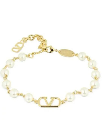 Garavani V LOGO pearl bracelet WW0J0G16 UXM 23R - VALENTINO - BALAAN 1