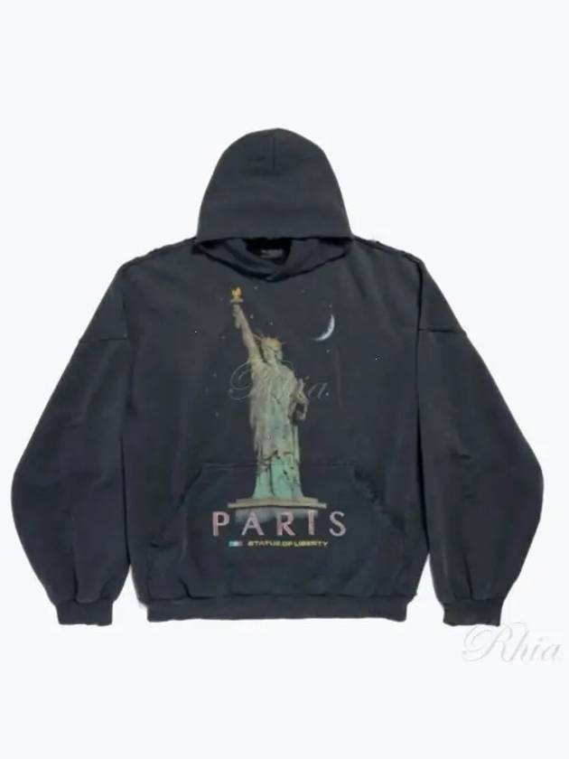 Paris Liberty Print Large Fit Hood Fade Black - BALENCIAGA - BALAAN 2