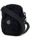 Lino Nylon Tela-TC Cross Bag Black - STONE ISLAND - BALAAN 3