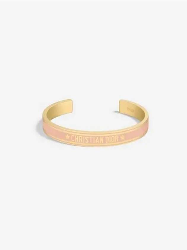 Cord Bangle Bracelet Gold Pink - DIOR - BALAAN 3