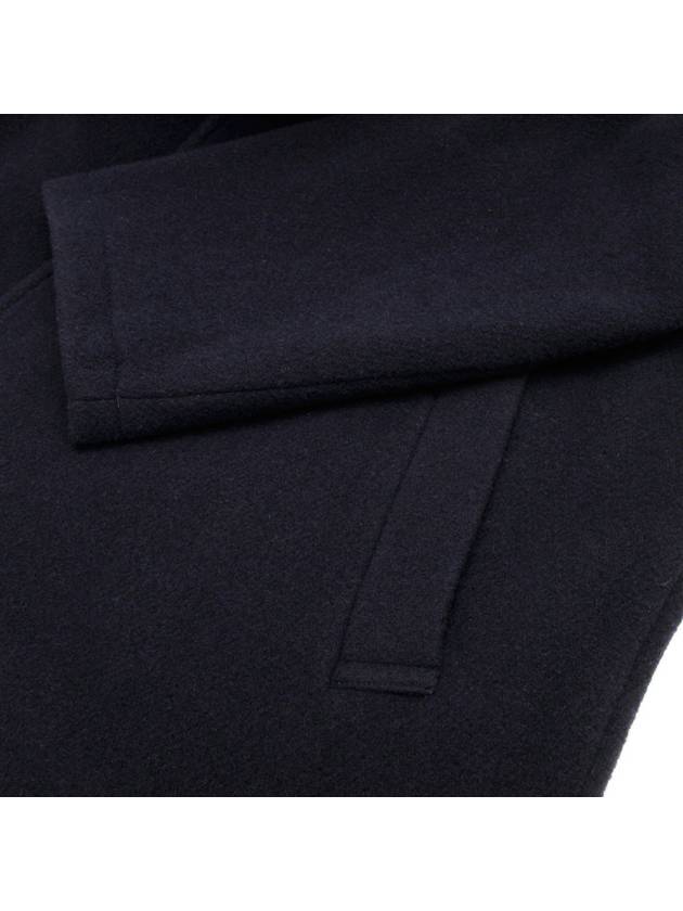 High neck collar wool coat navy 11142hva - DANTON - BALAAN 6