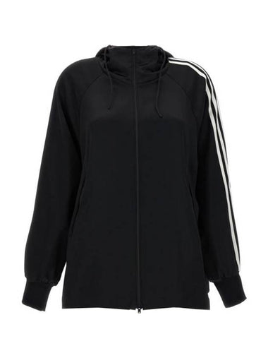 Tech Silk Zip Hoodie Black - Y-3 - BALAAN 1