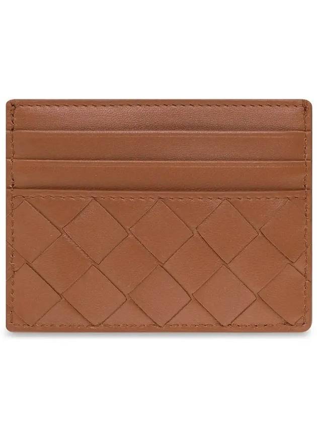 Intrecciato Leather Card Holder Brown - BOTTEGA VENETA - BALAAN 2