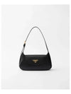 Small Leather Shoulder Bag Black - PRADA - BALAAN 2