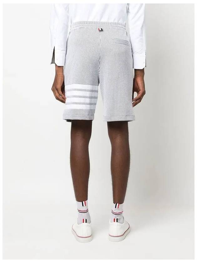 Seersucker Loopback 4-Bar Sweat Shorts Light Grey - THOM BROWNE - BALAAN 6