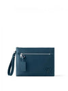 Louis Vuitton Takeoff Leather Clutch Bag Blue - LOUIS VUITTON - BALAAN 2