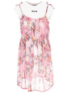 Kids Women s Floral Bustier Dress MS028825 042 - MSGM - BALAAN 2