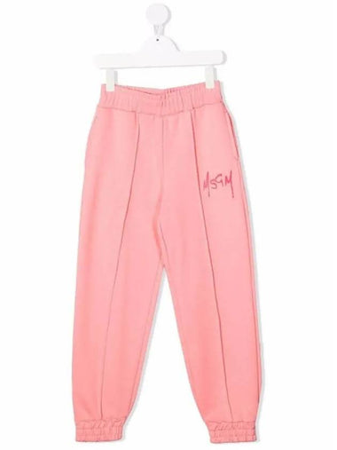 Kids Women s Logo Print Pants Pink MS027692 077 - MSGM - BALAAN 1