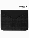 4G Logo Print Rubber Card Wallet Black - GIVENCHY - BALAAN 4