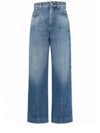 Conio Cropped Straight Jeans Blue - MAX MARA - BALAAN 2