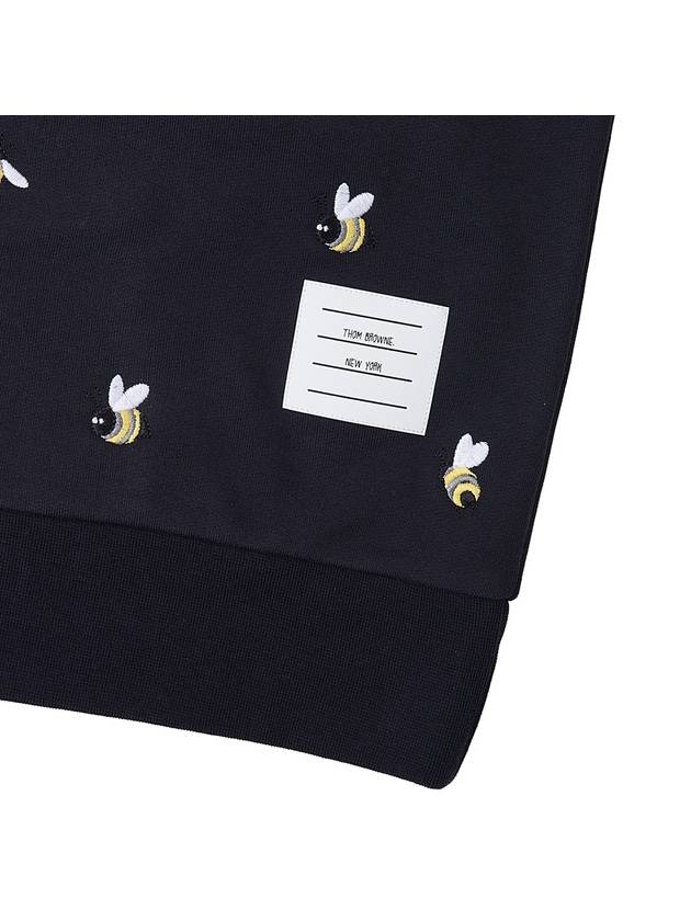 Loop Back Bird Bee Sweatshirt Navy - THOM BROWNE - BALAAN 8