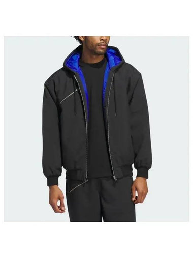 Shmoofoil Nylon Canvas Hooded Jacket Black - ADIDAS - BALAAN 1