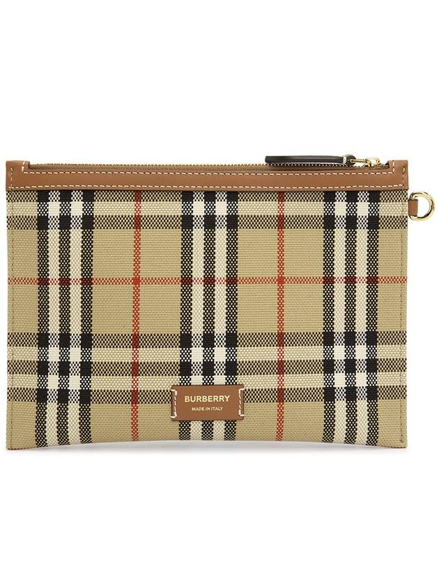 London Check Medium Cotton Tote Bag Archives Beige - BURBERRY - BALAAN 11