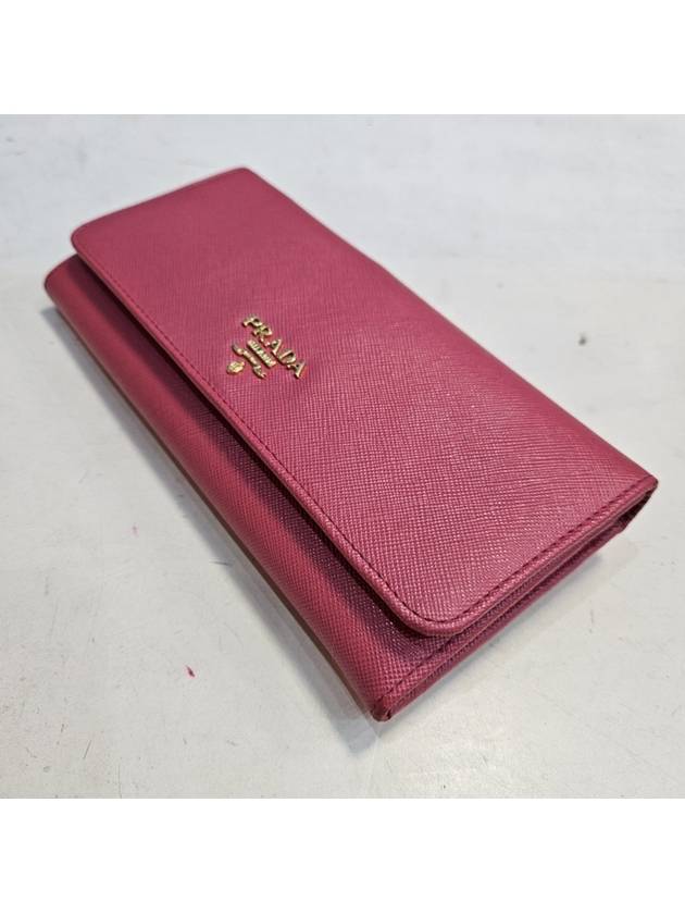 Saffiano 1MH132 pink long wallet - PRADA - BALAAN 2