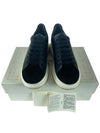 Suede Leather Low Top Sneakers Black - ALEXANDER MCQUEEN - BALAAN 8