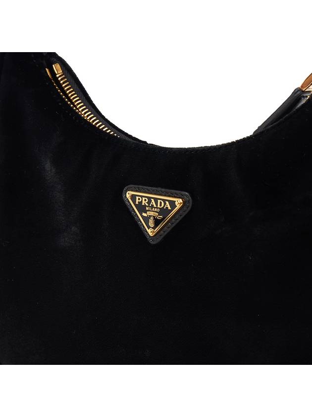 Re-Edition Velvet Mini Bag Black - PRADA - BALAAN 8