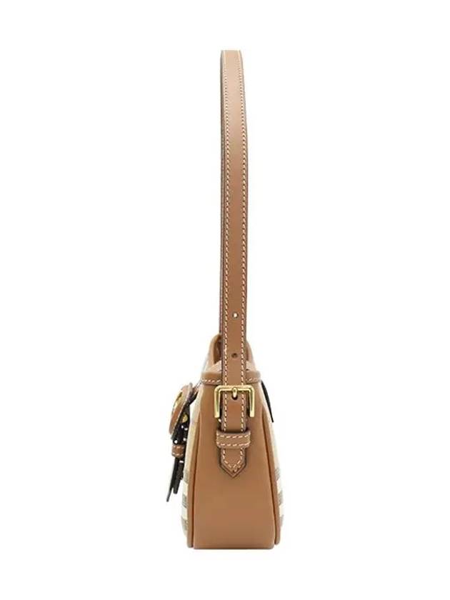 Buckle Strap Check Sling Shoulder Bag Beige - BURBERRY - BALAAN 5