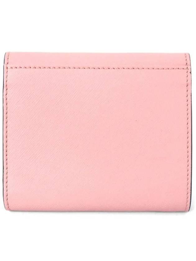 Saffiano Square Half Wallet Pink - MARNI - BALAAN 4