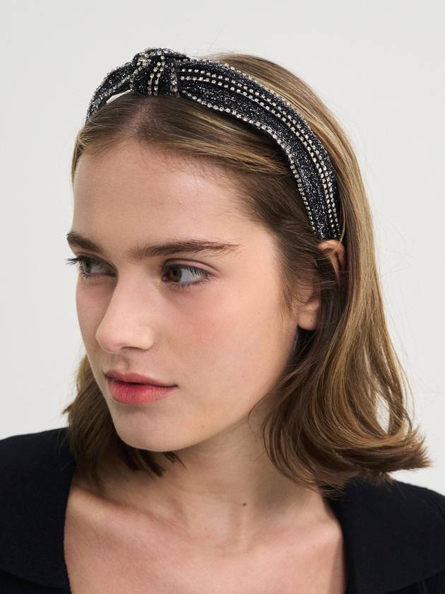 Ribbon Bandana Gem Hairband Silver - SORRY TOO MUCH LOVE - BALAAN 4