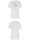 00MTS0406 00M008E WH Jewel Logo Short Sleeve T-Shirt White Women T-Shirt TJ - ISABEL MARANT - BALAAN 4